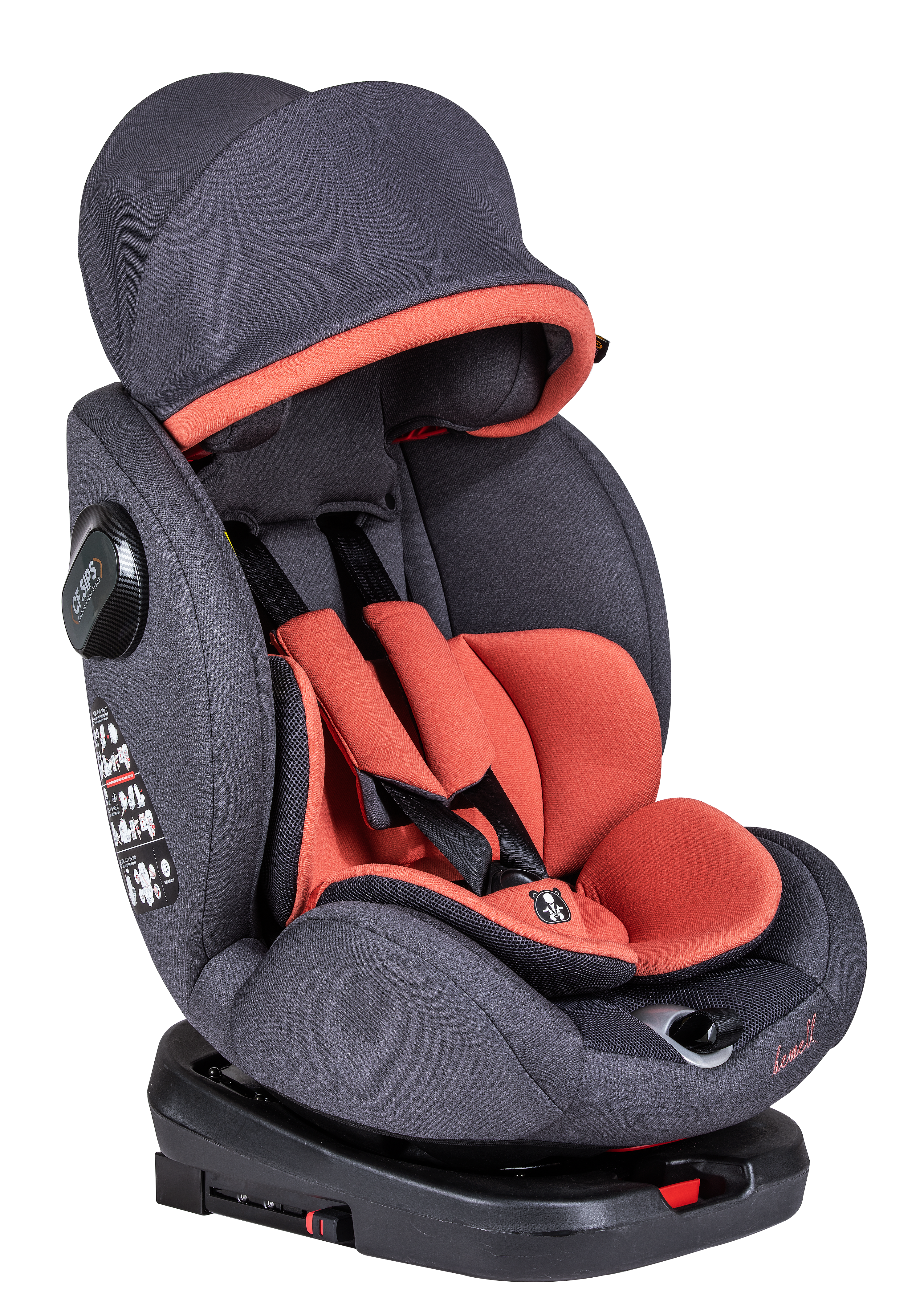 All In One Orange 4 Years Old Baby Car Seat